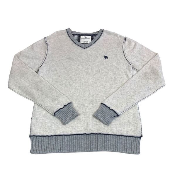 Farrell & Brown‎ Sweater Men’s Size Medium M Lambswool V-Neck Pullover - Picture 1 of 9